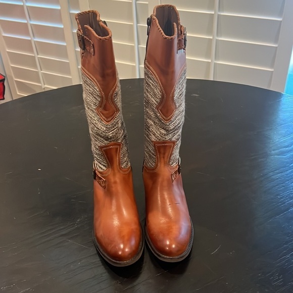 Fortress of Inca Peruvian Leather and wool boots Sz 7 - Picture 7 of 13